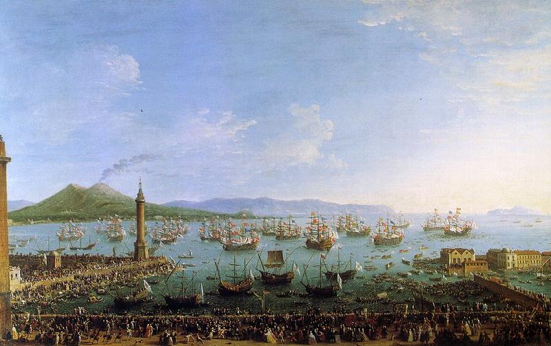 Antonio Joli The Embarkation of Charles III in the Port of Naples Germany oil painting art